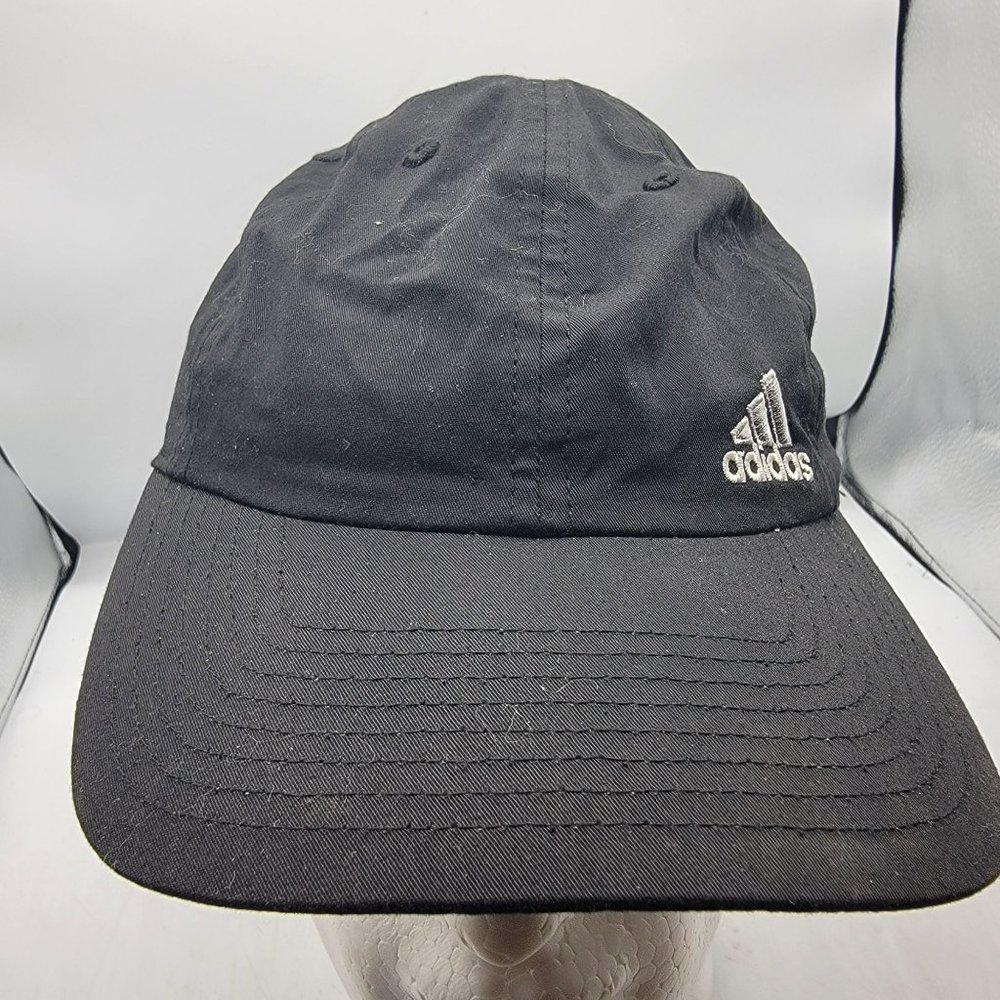 Adidas Climalite Baseball Cap Hat Black White Logo Adjustable Adults Unisex